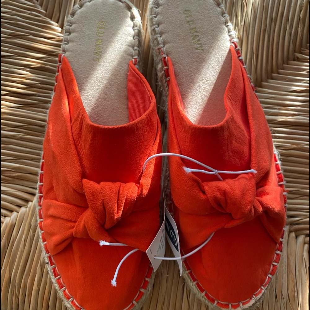 Old Navy Orange Espadrilles size 7